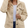 Long Sleeves Casual Oversized Turndown Collar Faux Fur Coats