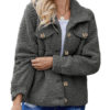 Long Sleeves Casual Oversized Turndown Collar Faux Fur Coats - Image 3