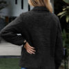 Long Sleeves Casual Oversized Turndown Collar Faux Fur Coats - Image 5