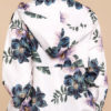 Long Sleeves Floral Print Hooded Outerwear Sweatshirt - Image 2
