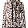 Long Sleeves Leopard Print Cotton Blend Hooded Sweatshirt - Image 7