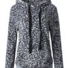Long Sleeves Leopard Print Cotton Blend Hooded Sweatshirt - Image 5