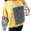Long Sleeves Leopard Print Sweatshirt - Image 4