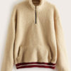 Long Sleeves Stripes Zipper Sweatshirt