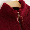 Long Sleeves Two Tone Zipper Sweatshirt - Image 3