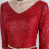 V Neck Half Sleeve Backless Long Dress - Image 7