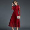 Office Lady A-Line Long Party Dress - Image 2