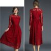 Office Lady A-Line Long Party Dress - Image 5