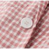 Office ladies plaid Long sleeve pockets single button blazer - Image 11