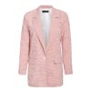 Office ladies plaid Long sleeve pockets single button blazer - Image 7