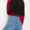 Outerwear Long Sleeves Two Tone Cotton Sweatshirt - Image 6