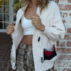 Oversized Cardigans Long Sleeves V Neck Sweaters - Image 3