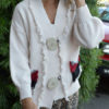 Oversized Cardigans Long Sleeves V Neck Sweaters - Image 4