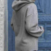 Oversized Pullover Long Sleeve Hooded Sweatshirt - Image 4