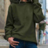 Oversized Pullover Long Sleeve Hooded Sweatshirt - Image 5