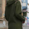 Oversized Pullover Long Sleeve Hooded Sweatshirt - Image 6