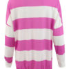 Oversized Striped Sweatshirt Long Sleeve Round Neck Pullover Top - Image 10