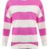Oversized Striped Sweatshirt Long Sleeve Round Neck Pullover Top - Image 9