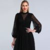 Pearls Tulle Long Sleeves Sexy Prom Gowns - Image 5