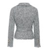 Plaid V-neck double breasted button belt ladies blazer - Image 8