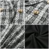 Plaid tweed Casual street wear office ladies Blazer - Image 3