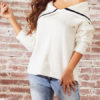 Pullovers Jewel Neck Long Sleeves Acrylic Sweaters - Image 3