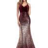 Sequin Party Backless Zipper Maxi Dresses