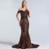 Sequined Sleeveless Mermaid Sexy Prom Dress