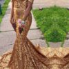 Sequined Sleeveless Mermaid Sexy Prom Dress - Image 11