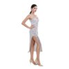 Sexy Halter Sequin Split Dress - Image 2