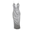 Sexy Halter Sequin Split Dress - Image 4