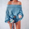 Sexy Knitted Pullover Transparent Sweater