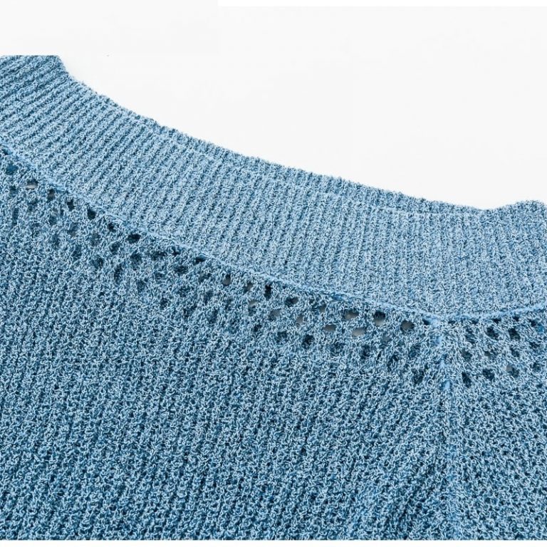 Sexy Knitted Pullover Transparent Sweater - Image 4