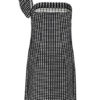 Sexy Plaid Off Shoulder Mini Dress - Image 4