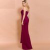 Sexy Slash Neck Bowknot Maxi Dresses - Image 3