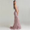Sexy Spaghetti Straps Crystal Mermaid Evening Party Gowns - Image 2