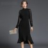 Solid Chiffon Mermaid Long Dresses