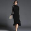 Solid Chiffon Mermaid Long Dresses - Image 4
