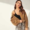 Solid Drop Shoulder Single Breasted Corduroy Street wear Jacket - Image 5