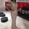 Tassel Mermaid Sexy Backless Back Evening Party Gown