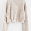 Teddy Bear Pullover Half Zip Long Sleeves Cotton Hooded Sweatshirt - Image 4