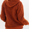 Teddy Hoodie Long Sleeves Pockets Hooded Sweatshirt - Image 2