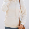 Teddy Hoodie Long Sleeves Pockets Hooded Sweatshirt - Image 6