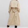 Trench Long Sleeve Turndown Collar Windproof Coat - Image 3