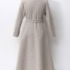 Turndown Collar Lace Up Casual Oversized Wrap Coat Outerwear - Image 4