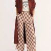Turndown Collar Long Sleeves Buttons Bohemian Wrap Coat - Image 4