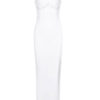 V-Neck Split Front Sleeveless Layered Semi Formal Party Dresses - Image 4