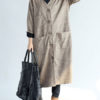 V Neck Street Wear Cardigans Oversized - Image 3