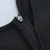 V-Neck Zipper Long Sleeves Color Block Layered Semi Formal Party Dresses - Image 4