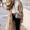 Vintage Casual   Long sleeve pocket Mohair Long Cardigan Sweaters - Image 2